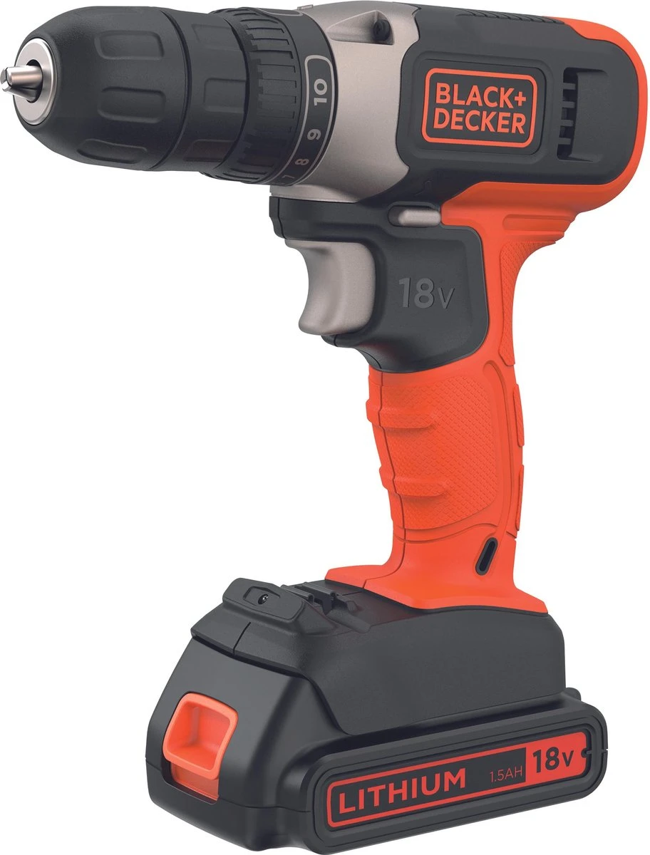 Black & Decker BLACK+DECKER BCD001BAHFC-QW Accuboormachine - 18V - 50 Accessoires - Schroeven En Boren 2 Black & Decker BLACK+DECKER BCD001BAHFC-QW Accuboormachine - 18V - 50 Accessoires - Schroeven En Boren - Afbeelding 2