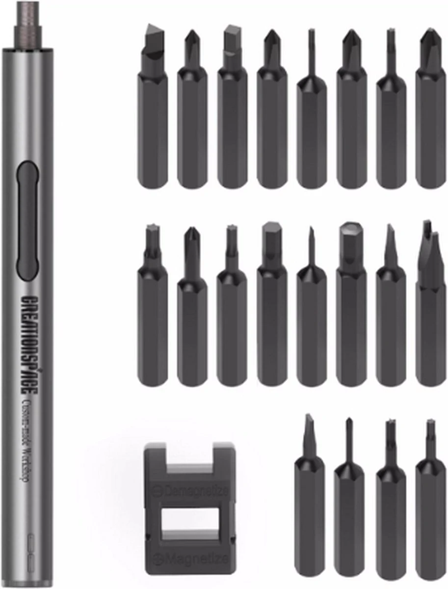 EYSS / Oplaadbare Electrische Schroevendraaier Set / In De Auto / Pocket Schroevendraaier Voor Snelle Reparaties / USB-C Oplader 1 EYSS / Oplaadbare Electrische Schroevendraaier Set / In De Auto / Pocket Schroevendraaier Voor Snelle Reparaties / USB-C Oplader