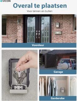 Vicon Sleutelkluis Voor Binnen & Buiten - Incl. Wandmontage - Verbeterd Model Met Ophanghaken - 4-cijferige Code - Waterdicht En Roestvrij -Makita || Merkloos || Stanley Verkoopwinkel 913x1200 4