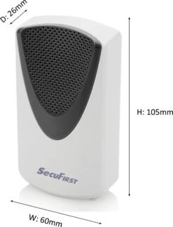 SecuFirst DID701BB Slimme Wifi Deurbel Met Camera Met Draadloze Gong Zwart - 1080P -Makita || Merkloos || Stanley Verkoopwinkel 916x1200 5