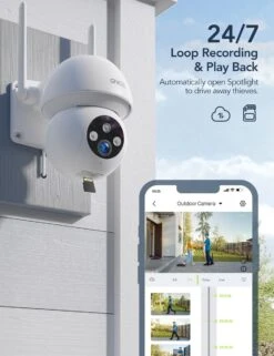 GNCC GK1Pro Bewakingscamera Voor Buiten - 2K IP-Camera's - Met Wifi En App - PTZ 360° - IP66 Waterdicht - 2-Weg Audio - Wit -Makita || Merkloos || Stanley Verkoopwinkel 923x1200 6