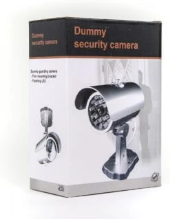 Merkloos Dummy Camera - Beveiliging Buiten En Binnen - Beveiligingscamera - Met Rubber Kabel - Rode Led Verlichting - Zonder Batterijen - Met Bevestigingsmateriaal - Nep Camera - Grijs -Makita || Merkloos || Stanley Verkoopwinkel 928x1200 7