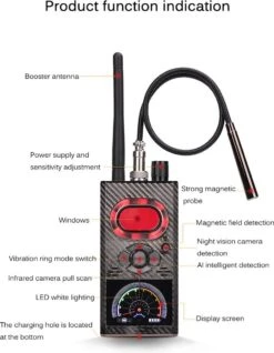 Signaal Detector Anti Tracking Device Finder Anti Afluisteren Mobiele Telefoon WiFi WLAN, Bugs, Auto GPS-signaal, Draadloze Camera's -Makita || Merkloos || Stanley Verkoopwinkel 932x1200 2