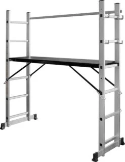 ALDORR Home - 2x6 Multifunctionele Kamersteiger - Ladder - Werkhoogte 2,60 Meter