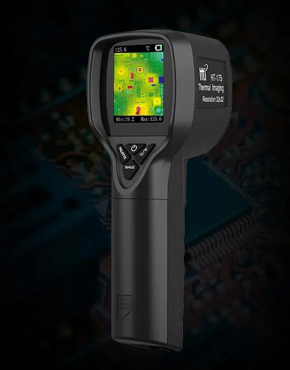 HTI HT-175 Warmtebeeldcamera - Warmtecamera - Thermische Camera - WarmteBeeld Camera - WarmteBeeld -20 Tot 300 °C - 32x32 Pixels 2 HTI HT-175 Warmtebeeldcamera - Warmtecamera - Thermische Camera - WarmteBeeld Camera - WarmteBeeld -20 Tot 300 °C - 32x32 Pixels - Afbeelding 2