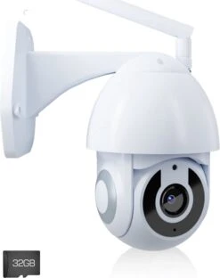 Looki Beveiligingscamera Voor Buiten - Full HD - 360PRO - Met 32GB SD-kaart & Cloud - WIFI IP Camera - Met Nachtzicht - Wit