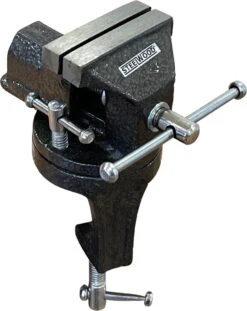 Steelwood Bankschroef - Compact Model - Klembereik 0 Tot 40 Mm - Draaibaar