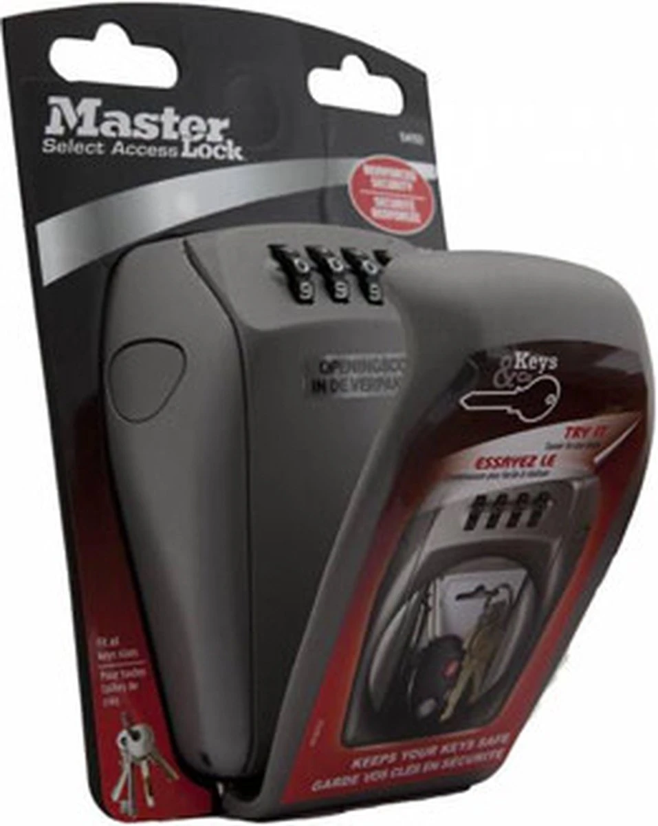 MasterLock 5415EURD Sleutelkluis – Centraal Opbergen Van Sleutels - Weersbestendig - 13.2x10.5x4.3 Cm 1 MasterLock 5415EURD Sleutelkluis – Centraal Opbergen Van Sleutels - Weersbestendig - 13.2x10.5x4.3 Cm