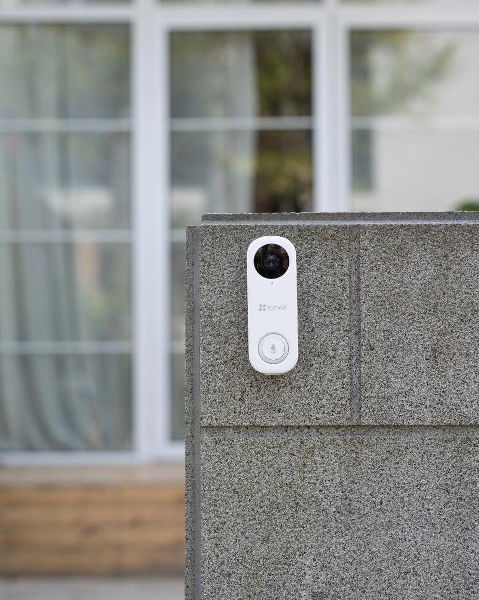 Ezviz DB1C Wifi Videodeurbel - Werkt Met Google Assistent - Zonder Abonnement - Wit 5 Ezviz DB1C Wifi Videodeurbel - Werkt Met Google Assistent - Zonder Abonnement - Wit - Afbeelding 5