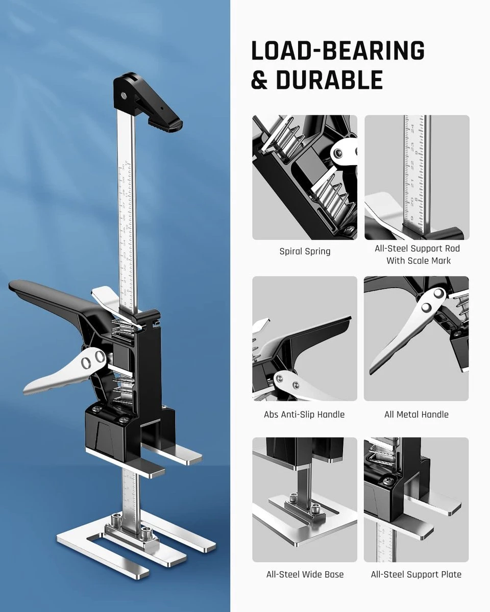 BOTC HandKrik - 1 Stuk - Platenlift - Badkamer - Deurlifter - Armlifter - Arbeidsbesparende Arm - 30cm Hoogte 2 BOTC HandKrik - 1 Stuk - Platenlift - Badkamer - Deurlifter - Armlifter - Arbeidsbesparende Arm - 30cm Hoogte - Afbeelding 2