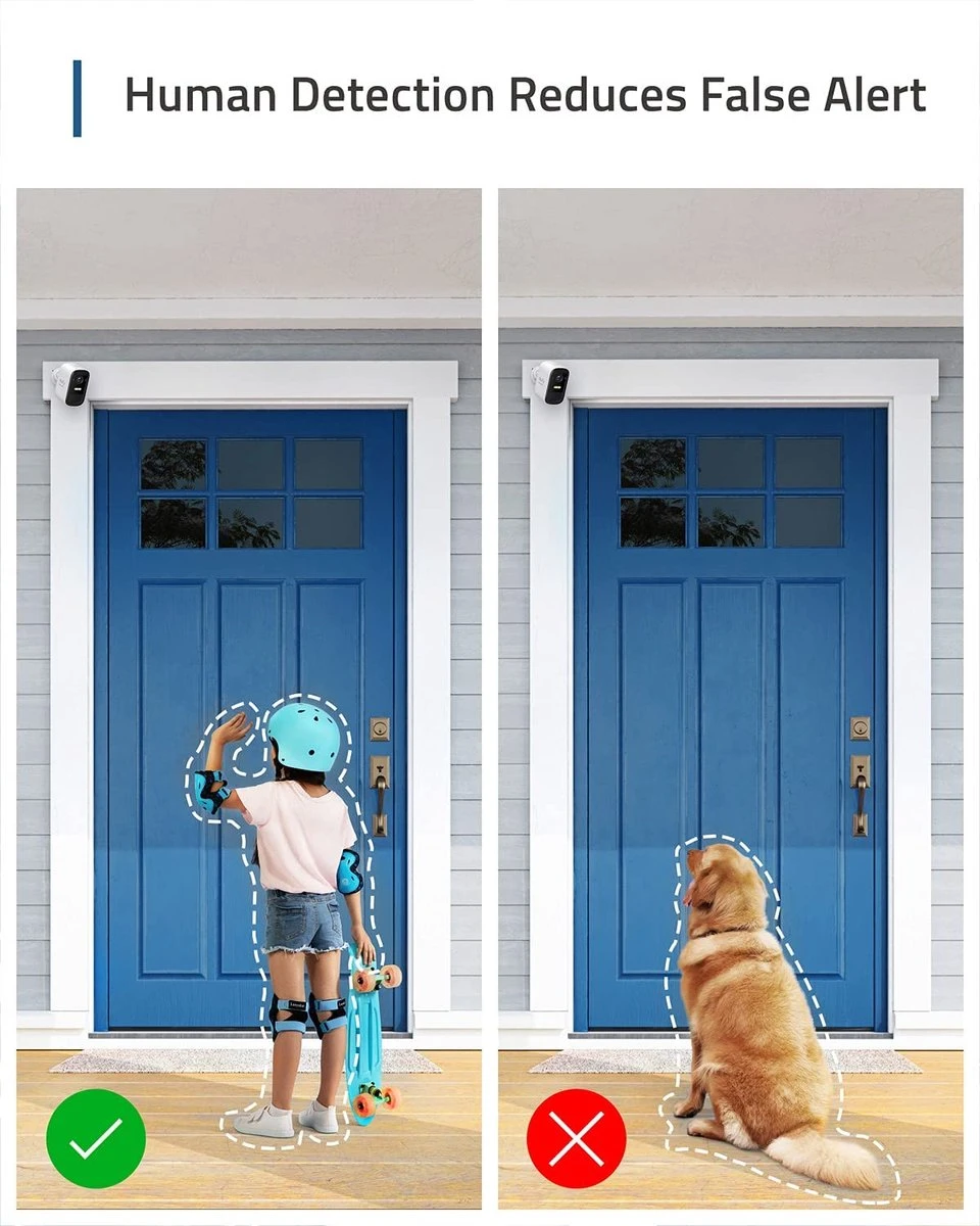 Eufycam 2C Pro - 2K Resolution - 2 Beveiligingscamera's / IP-camera's + Basisstation - 180 Dagen Batterij - Voor Binnen & Buiten 5 Eufycam 2C Pro - 2K Resolution - 2 Beveiligingscamera's / IP-camera's + Basisstation - 180 Dagen Batterij - Voor Binnen & Buiten - Afbeelding 5