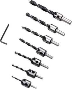 Merkloos 23 Delige Houtborenset - Verzinkborenset - Proppenboor - Hout - Houtproppen - Verzinkboren - Automatische Centerpunt - Boren - Houtboor -Makita || Merkloos || Stanley Verkoopwinkel 969x1200 1