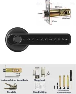 Premium Slim Deurslot – Deurslot Met Vingerafdruk - Elektrisch Deurslot – Slimme Deurklink – Deurklink Vingerafdruk - Deurslot Met Code - Smartlock -Makita || Merkloos || Stanley Verkoopwinkel 971x1200 5