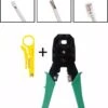 LOUZIR Krimptang UTP Netwerk Kabel RJ11 RJ12 RJ45 Cat 5E Cat6 - Kabelstripper - Striptang - Ethernet Netwerk Kabel Krimper - Cable Shrinker - Crimping Tool