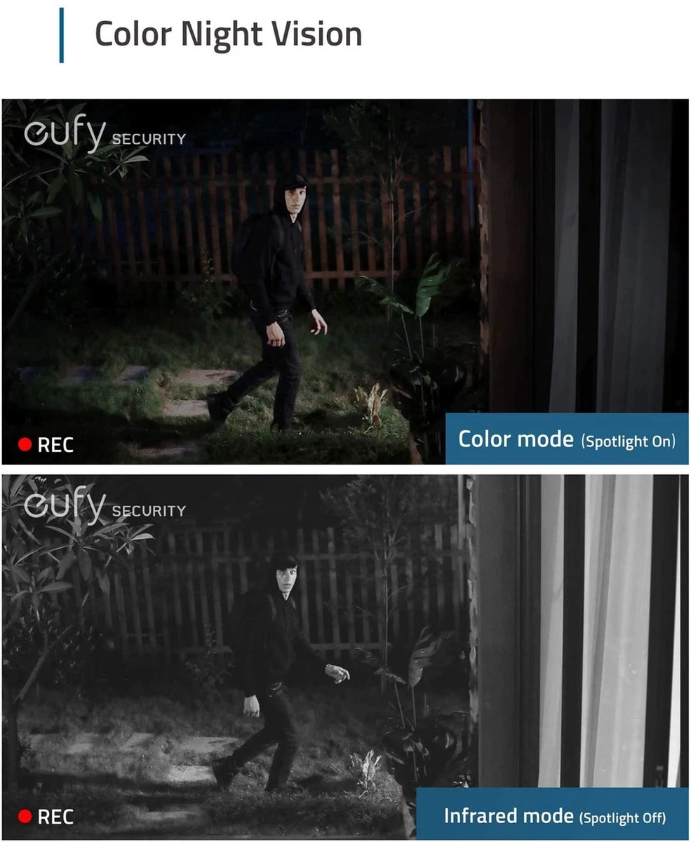 Eufycam 2C Pro - 2K Resolution - 2 Beveiligingscamera's / IP-camera's + Basisstation - 180 Dagen Batterij - Voor Binnen & Buiten 4 Eufycam 2C Pro - 2K Resolution - 2 Beveiligingscamera's / IP-camera's + Basisstation - 180 Dagen Batterij - Voor Binnen & Buiten - Afbeelding 4