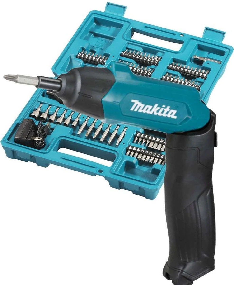 Makita DF001DW Schroefmachine - Lithium-Ion Accu - Met Toebehoren 1 Makita DF001DW Schroefmachine - Lithium-Ion Accu - Met Toebehoren