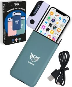 Good2know Telefoon Kluis Met Tijdslot - Groen - Timer – Voor één Telefoon - Kluis - Kitchen Safe – Meer Focus & Zelfdiscipline - Studiehulp