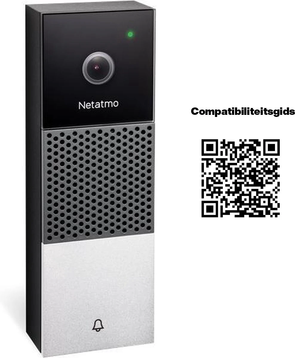 Netatmo Slimme Video Deurbel - Homekit - Zonder Abonnement 2 Netatmo Slimme Video Deurbel - Homekit - Zonder Abonnement - Afbeelding 2