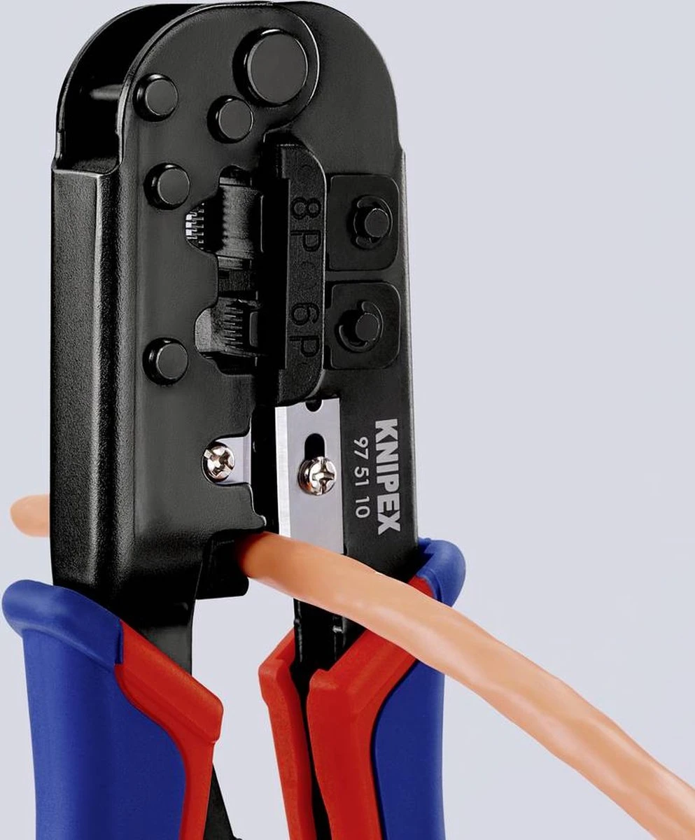 Knipex 975110 Krimptang Voor Westernstekkers - 190mm 7 Knipex 975110 Krimptang Voor Westernstekkers - 190mm - Afbeelding 7