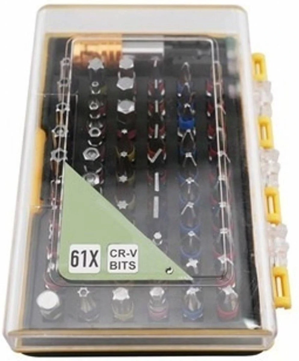 Bitset Professional - Gereedschap - 61 Delig - Professioneel - Met Kleurcode - 61 Dlg 8 Bitset Professional - Gereedschap - 61 Delig - Professioneel - Met Kleurcode - 61 Dlg - Afbeelding 8