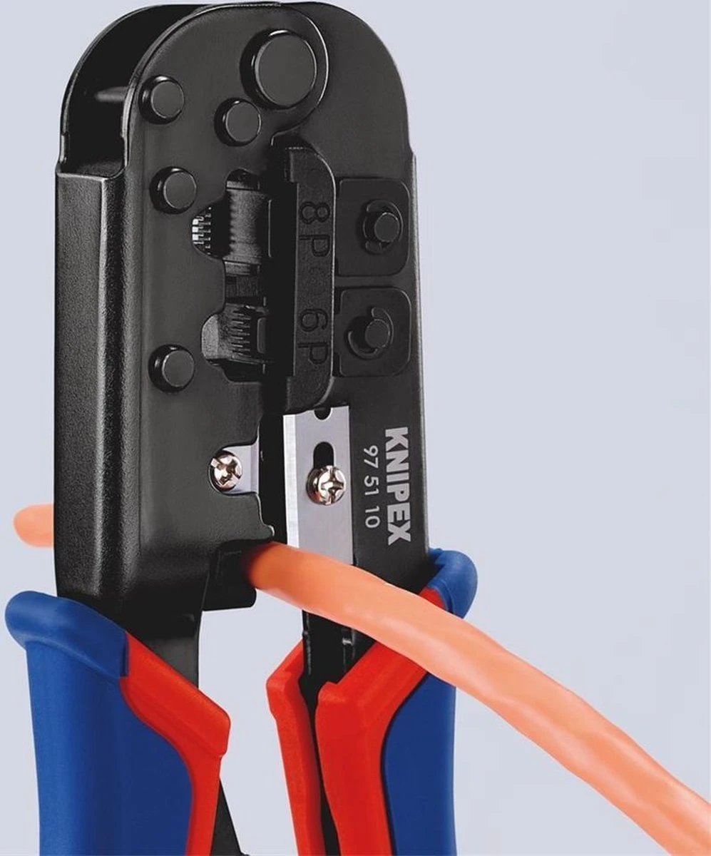 Knipex 975110 Krimptang Voor Westernstekkers - 190mm 4 Knipex 975110 Krimptang Voor Westernstekkers - 190mm - Afbeelding 4